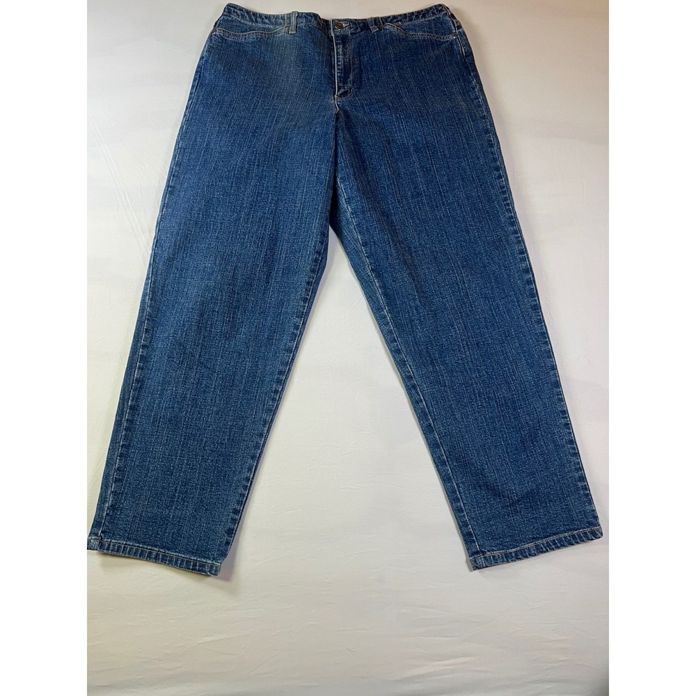 Crazy Horse Womens Jeans Stretch Denim Medium Wash Blue Size 35x28